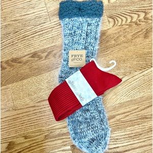 Frye and Co Home Socks with Bonus Slouch Socks NWT